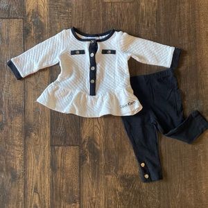 Calvin Klein Black and White 12m Girls’ Outfit